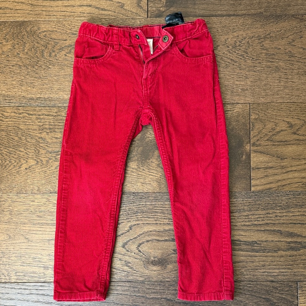 H&M Red Corduroy Kids Pants